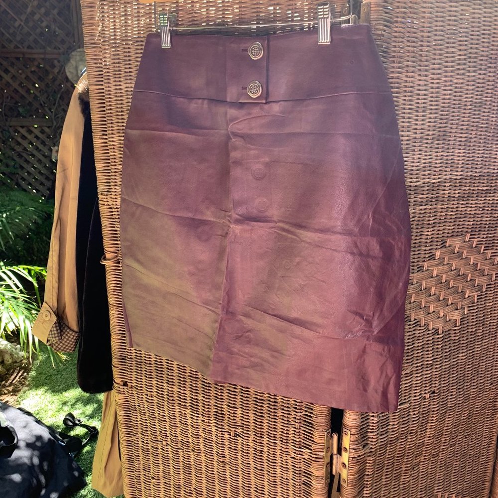 Pleather skirt